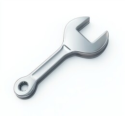 Poster - illustration of a 3d mockup for wrench tools, construction hardware, and repair equipment.