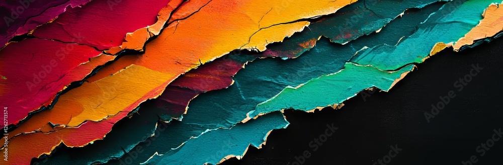 Bright, torn paper with ragged edges and varied textures. Ripped pieces ...