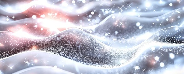 Poster - White dust sparks and golden stars radiate a special light. Sparkles. Christmas light effect. Sparkling magical dust particles. Abstract light lines of motion and speed, with floating dust glitter.
