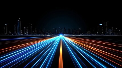 Poster - Realistic sun rays in a glowing light burst create a colorful and abstract shine, mimicking a special lens flash with its light rays and searchlight elements