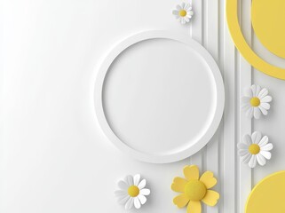Poster - A white gradient background set against a transparent one, adorned with white light effects and bright, isolated, transparent glowing lights