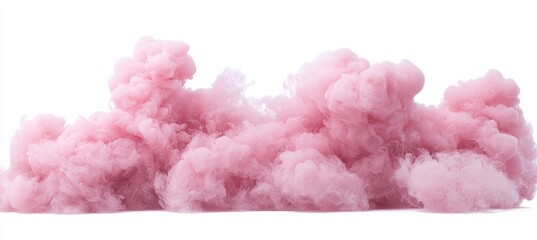 Poster - pink smoke effect for decoration and coverage on a transparent backdrop