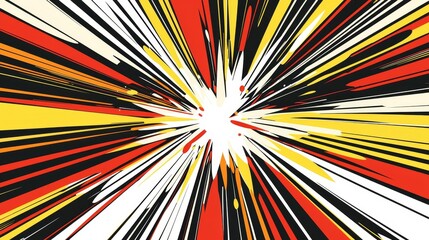 Poster - A vibrant burst of hues symbolizing vitality and motion