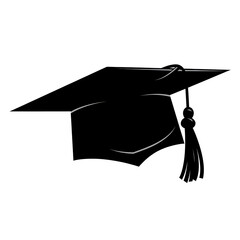 Wall Mural - graduation cap clipart silhouette