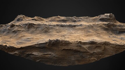 Fototapete - 3D hyper-realistic seamless ground waves, detailed cracked soil textures for overlays.