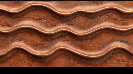 Fototapete - 3D hyper-realistic seamless ground waves, detailed cracked soil textures for overlays.