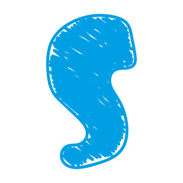 The letter S of the English alphabet. A children's alphabet with hand-drawn letters. The ABC