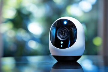 Poster - High-resolution video camera with motion detection technology in modern setting