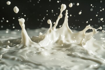Poster - creative graphic layouts showcasing splashes of liquid for advertising purposes