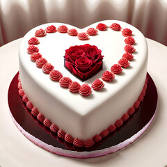 Wall Mural - cake is very good and tasty to celebrate love.
