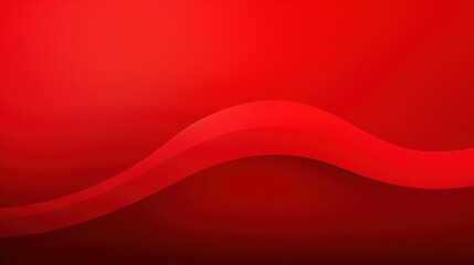 Fototapete - A vibrant red background with smooth curves, creating a dynamic and energetic visual effect.