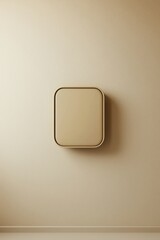 Poster - a minimalist wall panel featuring a smooth, beige surface that complements modern interior design ae