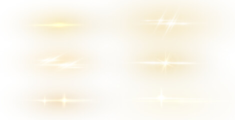 Wall Mural - futuristic sparkle effect with shiny lines, transparent flares, and neon rays creating an abstract g
