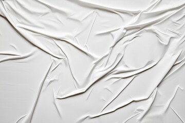 Aufkleber - Large white plastic surface featuring intricate creases, captured in high resolution. Ideal for product photography and design backgrounds