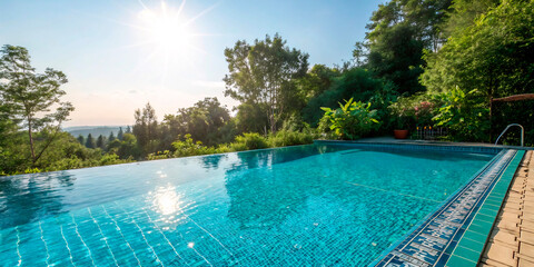 Wall Mural - swimming pool in the park