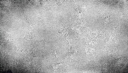Poster - abstract halftone texture with black dots creating a retro comic style gradient for graphic background or overlay