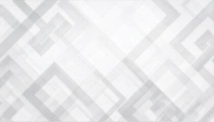 Fototapete - subtle geometric plaid texture pattern with overlapping white and gray diamonds for modern background or minimalist design

