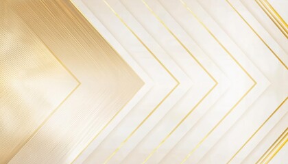 Poster - luxury gold abstract geometric background with golden diagonal stripes, chevron pattern, and shimmering light effects

