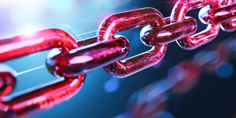 Aufkleber - Illustrated concept of smart contracts facilitating secure financial services with blockchain nodes, showcasing data integrity, on a minimalist white background