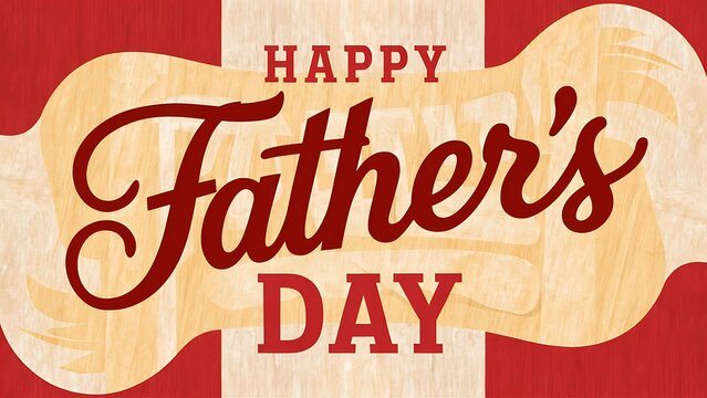 Happy fathers day  Lettering typography Holiday calligraphy tex . Fathers Day Custom Text Banner Fathers Day greeting with hand written lettering .