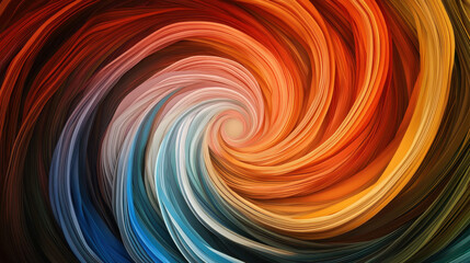 Poster - vibrant swirl of colors creating dynamic abstract pattern, evoking energy and movement