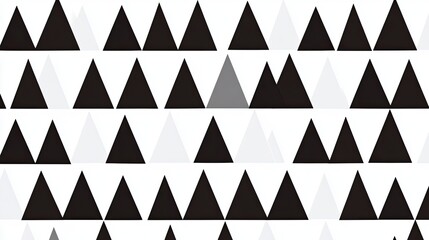 Poster - Repetitive triangle pattern in monochrome for a sophisticated minimalist background