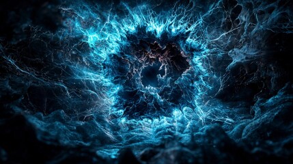 Leinwandbilder - Eroding memories through darkness abstract digital art conceptual environment cosmic viewpoint