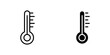 © Raj - Temperature vectors icons set in filled and strokes on white background