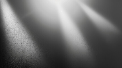 Poster - Abstract background featuring a spotlight illuminating a black wall with a gray gradient texture, creating a sleek and modern design with ample copy space for branding, advertising, or creative use, w