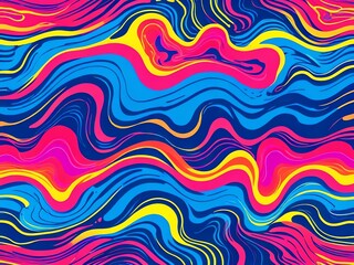 Poster - Abstract Colorful Swirls: A Vibrant Visual Symphony