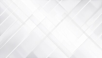 Poster - abstract white geometric background with diagonal folded paper texture, modern minimalist design for branding, presentation and digital art

