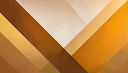 Aufkleber - modern geometric abstract with sharp angular golden and brown lines, architectural illusion, minimalist background design