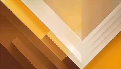 Aufkleber - modern geometric abstract with sharp angular golden and brown lines, architectural illusion, minimalist background design