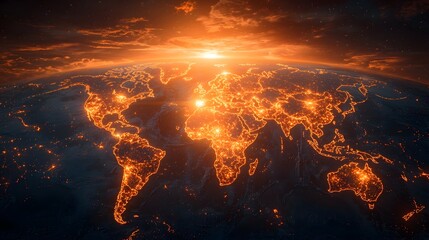 Poster - Glowing Map Connects Students to Global Leadership Opportunities and Challenges in the Classroom