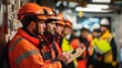 © muhamad - Safety Team Conducts A Thorough Inspection, Ensuring All Protocols Are Met. A Commitment To Workplace Safety And Best Practices.