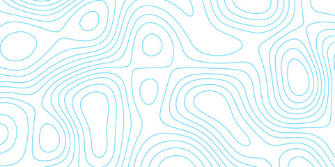 Poster - abstract topographic map contour, white background and colorful wave lines pattern texture. geograph