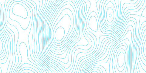 Poster - abstract topographic map contour, white background and colorful wave lines pattern texture. geograph