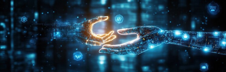 Poster - AI Medical Technology Future Human Robot Connection for Health Care Diagnosis and Treatment Improvement