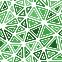 Poster - Vector seamless pattern. Rounded solid shapes in frames. Large triangles size. Monotone colored style. Repeatable pattern. Stylish vector tiles. Seamless vector illustration.