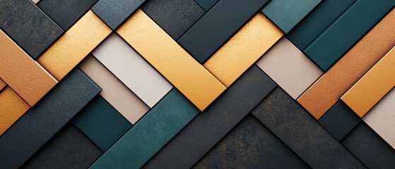 Poster - A vibrant pattern of interwoven colors creating an elegant and modern design.