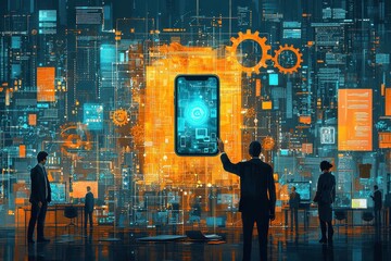 Poster - Collaboration Around Technology in an Abstract Digital Environment