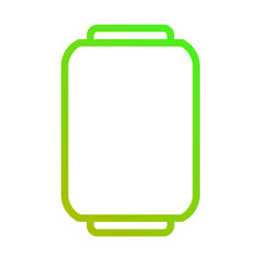 Poster - Minimalist Green Rounded Rectangle Outline Icon