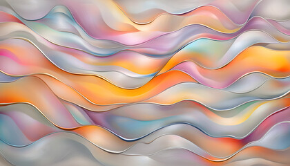 Poster - flowing colors abstract art digital canvas creative space artistic view vibrant expressions