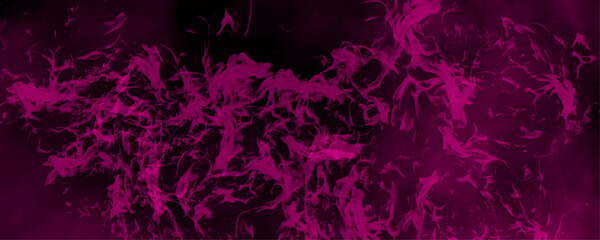 Wall Mural - Vintage grunge pattern distressed bright purple smoke pattern design abstract dark background. Bright light pink ink watercolor on black background. Pink grunge paper texture with painting soft smoke