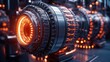 © BloomArt - Futuristic glowing engine component intricate design