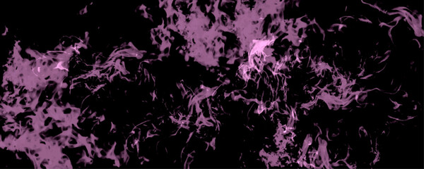 Wall Mural - Vintage grunge pattern distressed bright purple smoke pattern design abstract dark background. Bright baby pink ink watercolor on black background. Pink grunge paper texture with painting soft smoke