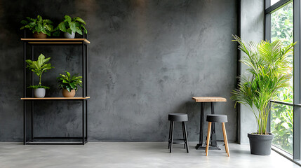 Poster - Modern minimalist interior design urban space photography contemporary environment wide angle aesthetic appeal
