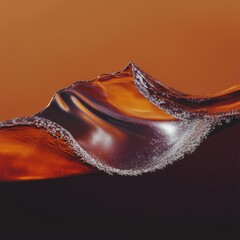 Poster - Dynamic ocean waves coastal region nature serene environment close-up view fluid motion concepts