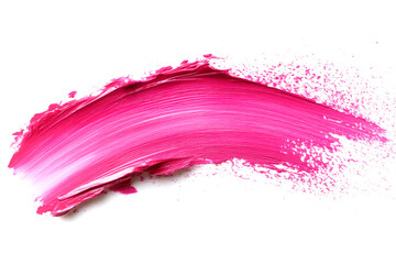 Poster - Dynamic pink paint stroke creating a bold artistic effect