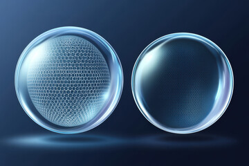 Poster - Beautiful glass spheres showcasing intricate textures for design and marketing purposes